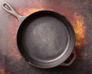 Cast iron pan, healthy cooking
